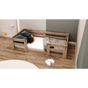 Resim Lullaby Montessori Çırağan Çocuk Karyolası 90x190 Yatak Uyumlu Y13 