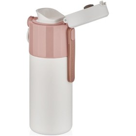 Resim Tkk 450 Ml Pembe Paslanmaz Çelik Termos - Kahve Termosu - Çocuk Ve Yetişkin 