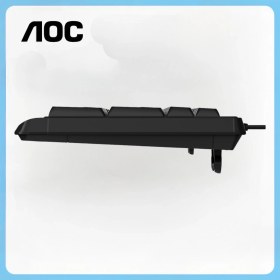 Resim Aoc KB120 Kablolu Klavye, Entegre Avuç Içi Desteği, Düşük Profilli Sessiz Tuşlar, USB Tak-Çalıştır 