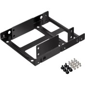 Resim Aogo 2li 3.5" 2x2.5" SSD / HDD Bağlama Harddisk Kızağı 2x HDD Tutucu 2.5 HDD SSD Montaj Kiti 