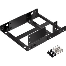 Resim Aogo 2li 3.5" 2x2.5" SSD / HDD Bağlama Harddisk Kızağı 2x HDD Tutucu 2.5 HDD SSD Montaj Kiti 