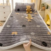Resim 1 Premium Yumuşak Sliky Fiber Kumaş Yatak Koruyucu İnce Pedi, Sıcak ve Rahat Flanel Yatak Örtüsü Açık Bej - Sonbahar/Kış İçin Uygun, Tekli/Çift Kişilik, Yatak Odaları, Daireler, Misafir Odaları, Oteller, Yurtlar için Mükemmel, Hipoalerjenik, Makinede Yıkanabilir, Kırışmaz, Solmaya Karşı Dayanıklı, Kolay Kurulum ve Bakım 