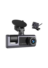 Resim Çeşithane 3 Kanallı Full Hd Araç İçi Kayıt Cihazı - Üç Lensli Ön, İç Ve Arka Kamera, 24 Saat Park Mo 