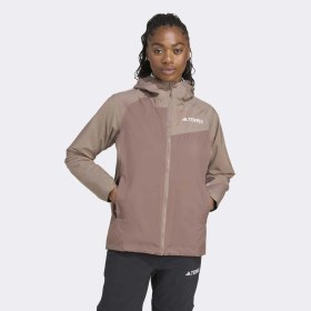 Resim Adidas Terrex Multi 2l Rain.rdy Kadın Bej Yağmurluk Jn0857 Krem 