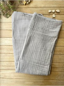 Resim Bebekevi Organik %100 Pamuk 4 Katlı Müslin Bebek Battaniye - 100×100 cm | Bej | Nefes Alabilen, Çok Amaçlı 