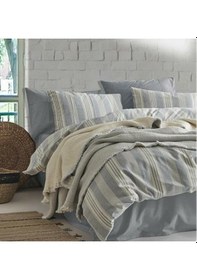 Resim İyi Geceler İstanbul Wendy Müslin Çift Kişilik Mavi Yatak Örtüsü Ve Nevresim Takımı Mavi 