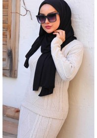 Resim Aklima Butik Penye Şal Siyah 