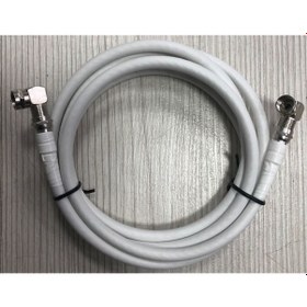 Resim L Tipi 90 Derece F Konnektörlü Next Uydu Anten Kablosu 8 Metre 