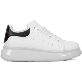 Resim Mc Jamper 2270 Erkek Klasik Sneaker Beyaz - Siyah Beyaz - Siyah 