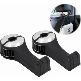 Resim Araç Için Düzenleyici Kanca, Araç Baş Desteği Kancası, 2 Adet Baş Desteği Kancası, Araba, Çanta, Kanca, Cep Telefonu Tutuculu, Araba Kancası, Araç Askısı, Evrensel Araç Araç Koltuğu Kancası Tutucu 