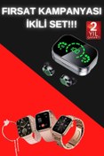 Resim Toptan Bulurum Yeni Nesil Kaliteli Akıllı Saat ve Kablosuz Bluetooth Kulaklık Yüksek Ses Kaliteli 