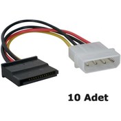 Resim Wozlo Sata Power Kablo - Sata Hdd Harddisk Güç Kablosu - 10 Adet 