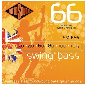 Resim Rotosound SM66 Swing Bass Hybird Bas Gitar Teli (30-125) 