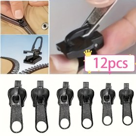 Resim 12/Çok fonksiyonlu fermuar başlıkları - kullanışlı, güçlü, kolay kurulum, taşınabilir acil durum tokası, tüm giysiler için uygun, sırt çantası boyutu - ceketler, botlar, valizler ve çantalar için ideal - giyim aksesuar tamir seti, günlük kullanım ve özel günler için mükemmel hediye! 