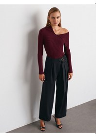 Resim Dilvin 72189 Kemerli Pantolon-siyah Siyah 