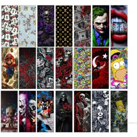 Resim TKY Baskılı Kapı Direk Folyo Gül Kafa (2’li takım) 