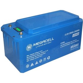 Resim Megacell Lifepo4 12.8v 200ah Karavan/marin Abs Lityum Demir Fosfat Akü 