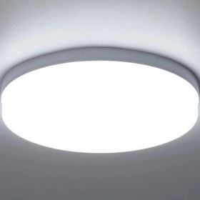 Resim Gökyüzü Panel Banyo Yuvarlak Avize 25WATT-30 cm x 30 cm Lüks LED Aydınlatma, Lüks Yuvarlak Banyo Avize 