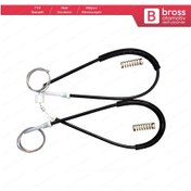 Resim Renault Megane MK3 2008–2017 5-Kapı İçin Arka Sağ Cam Kriko Seti 