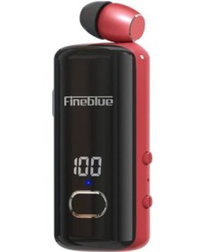 Resim Treasures Fineblue F580 Titreşimli Kablolu Yaka Kulaklık - Kırmızı Yl06ıs,bluetooth V5.3,2 Dilli,20dk Hızlı Şarj 