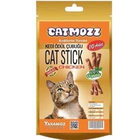 Resim Catmozz Stick Tavuklu Kediler İçin Ödül Çubuğu 10'lu 