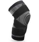 Resim Xl Gri Spor Knee Wrap: Ağrı Ve Yorgunluk Azaltıcı, Nemlendirici, Basketbol-futbol-koşu İçin Esnek Ve Uyumlu Çok Renkli Çok Renkli 