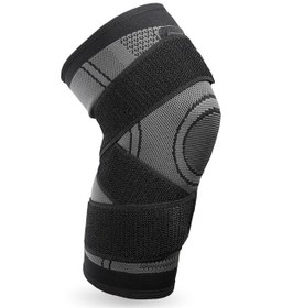 Resim Xl Gri Spor Knee Wrap: Ağrı Ve Yorgunluk Azaltıcı, Nemlendirici, Basketbol-futbol-koşu İçin Esnek Ve Uyumlu Çok Renkli Çok Renkli 