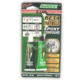 Resim HARDEX Epoxy Hızlı Metal Yapıştırıcı Kürlü 4-6 Dakika Beta 2X28,4Gr Hardex BE 4 