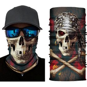Resim Motorcu Boyunluk Baf Buff Bandana 25x48 Cm Semeglbl - 27 Model 2 
