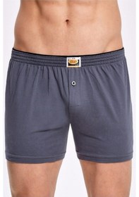 Resim Erkek 6'Lı Havlu Bel Boxer Füme 001 