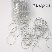 Resim 100 adet Şarap Kadehi Charm Halkaları 25mm Gümüş Kaplama Açık Atlama Halkası Küpe Boncuk Hoop Takı Yapımı Düğün Doğum Günü Parti Festival İyilik 