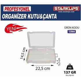Resim Plastik Bölmeli Çanta Organizer Tek Bölme 
