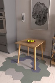 Resim VİLİNZE Avanos Katlanır Ahşap Mutfak Masası - 70x80 Cm 
