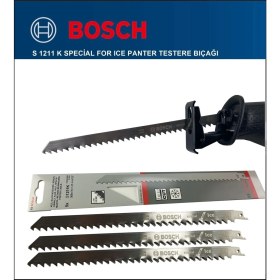 Resim Tekno Trust - Tilki Kuyruğu Bıçağı S 1211 K - Buz ve Kemik Kesme 2608652900 3'lü Paket 