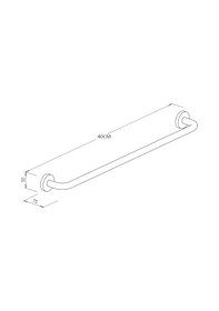Resim Yaşlı Ve Bedensel Engelli Tutunma Barı,küvet Tutamağı Paslanmaz Krom Kalın Banyo Tutamağı 32q 30cm Krom 