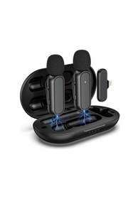 Resim Novstrap Kablosuz Yaka Mikrofonu Lightning Girişli İphone İle Uyumlu Dahili Bataryalı Şarj Kutusu 