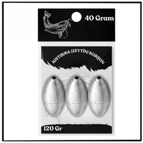 Resim 40 Gram - 120 Gr Paket Kıstırma Zeytin Kurşun - Olta Kurşunu - Sun.157 