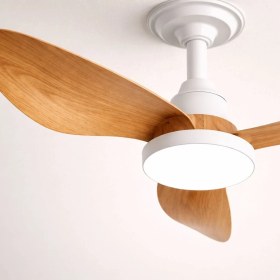 Resim Mars Concept Ahşap Görünümlü LED Tavan Vantilatörü | Sessiz Motor, Hız Ayarı, Dimmer'li Aydınlatma, Kumandalı 