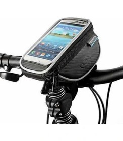 Resim Roswheel Bisiklet Gidon Çantası İphone Plus ve Samsung Note Uyumlu 