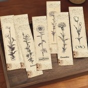 Resim 1 adet/30 adet Vintage Çiçekli Kitap Ayracı Yaratıcı ve Zarif Kitap İşareti Okuma Süsü Mesaj Kartı Kitap Sayfa Klipsi, YWWBLD 