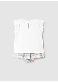 Resim Mayoral Kız Bebek Etek Ve Kelebekli Tişört Takım 1984 Pembe 