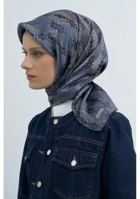 Resim Armine Saf İpek Sura Eşarp-2026 İlkbahar-yaz- 952200d Lacivert-vizon 