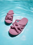 Resim Eva Kaydırmaz Taban Plaj,deniz,havuz Terliği Fuşya 