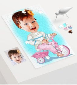 Resim Bk Gift Kişiye Özel Bebek Karikatür 240 Parça A3 Puzzle - 4 