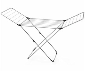 Resim Wing Alüminyum Katlanabilir Çamaşır Kurutmalık, 22m Kurutma Kapasitesi, İç ve Dış Mekan Kullanımı, Paslanmaz 