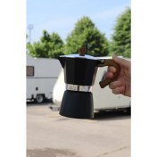 Resim Mokapot 6-Cup Coffeehutt Bigg Coffee Kahve Demleme Kahve Ekipmanı Italyan Filtre Kahve Makinesi 