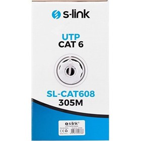 Resim S-Link Sl-Cat608 305M Gri Utp Cat6 Kablo 