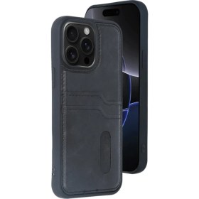 Resim 15 Kılıf Sara Kartvizitli Deri Kılıf - SIYAH-(5796) 