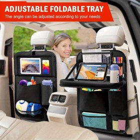 Resim Katlanabilir Masa Tepsili Araç Arka Koltuk Organizatörü, 6 Cepli Depolama & Tablet Tutucu - Sağlam Ayarlanabilir Başlık Kayışı, Bardak Yerleri, Tablet/Kitap Gözlükleri ile Her Şey Dahil Otomobil ve Seyahat Seti (Siyah), Araç Koltuğu Düzenleyici, Araç Organizasyonu ve Depolama, Arka Koltuk Araç Organizatörü, Araç Organizatörleri ve Depolama, Arka Koltuk Araç Organizatörü, Araba Organizatörü Arka Koltuk, Araba İçin Gerekli Eşyalar, Araba Koltuğu Organizatörü Arka Seyahat, Araç 