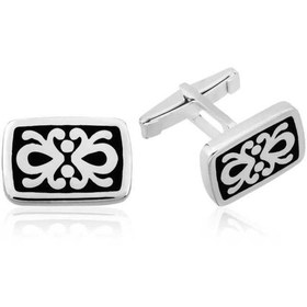 Resim Inure Jewelry Gümüş Osmanlı Desenli Kol Düğmesi 